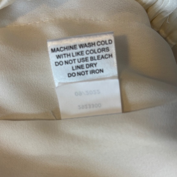 Chelsea And Violet Satin toasted ivory Wide Leg Draw String Pants - Picture 4 of 8